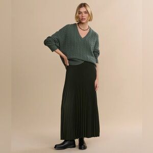 Jenni Kayne Dark Green Maxi Skirt